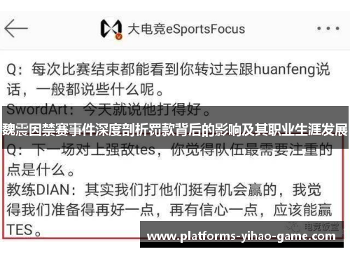 魏震因禁赛事件深度剖析罚款背后的影响及其职业生涯发展